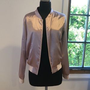 Six Crisp Days Satin Pink blazer